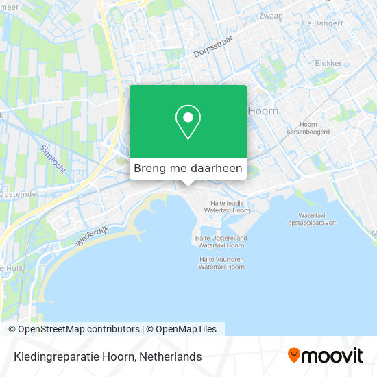 Kledingreparatie Hoorn kaart