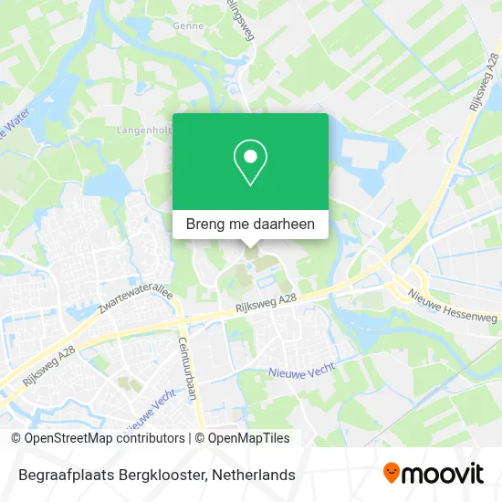 Begraafplaats Bergklooster kaart
