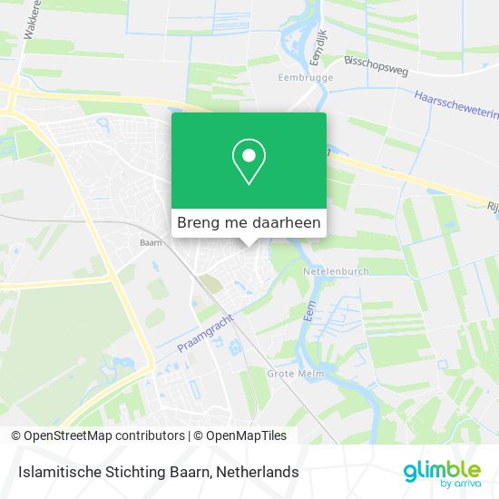 Islamitische Stichting Baarn kaart