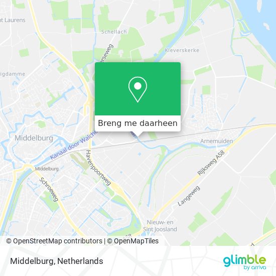 Middelburg kaart