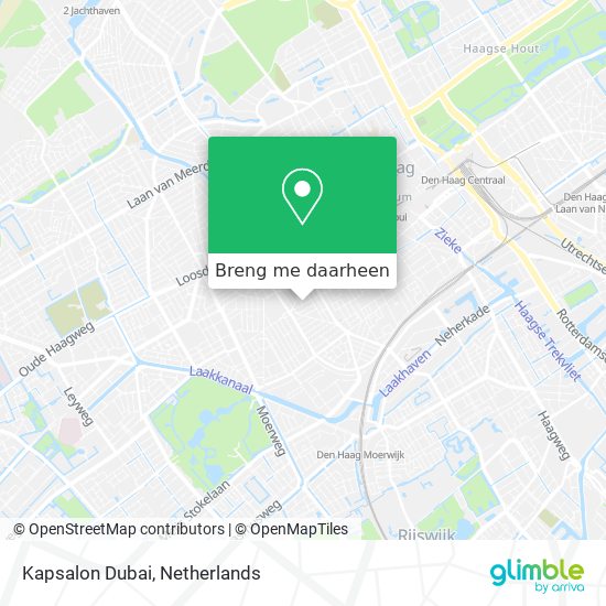 Kapsalon Dubai kaart