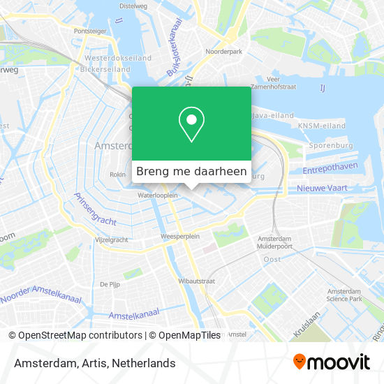 Amsterdam, Artis kaart
