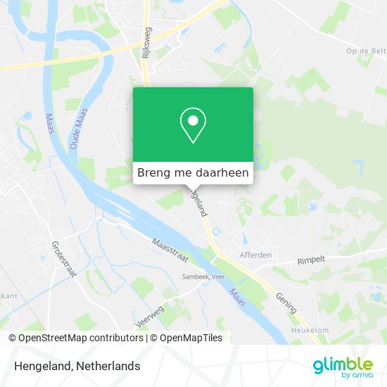 Hengeland kaart