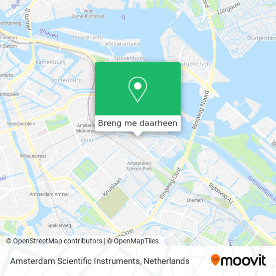 Amsterdam Scientific Instruments kaart