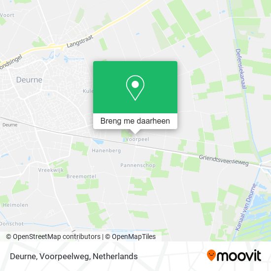 Deurne, Voorpeelweg kaart