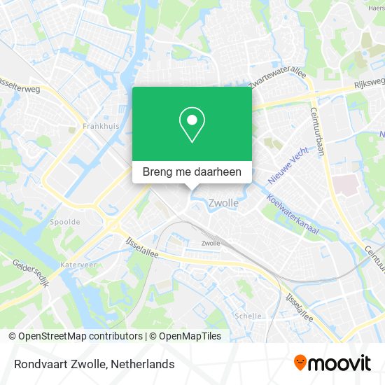 Rondvaart Zwolle kaart