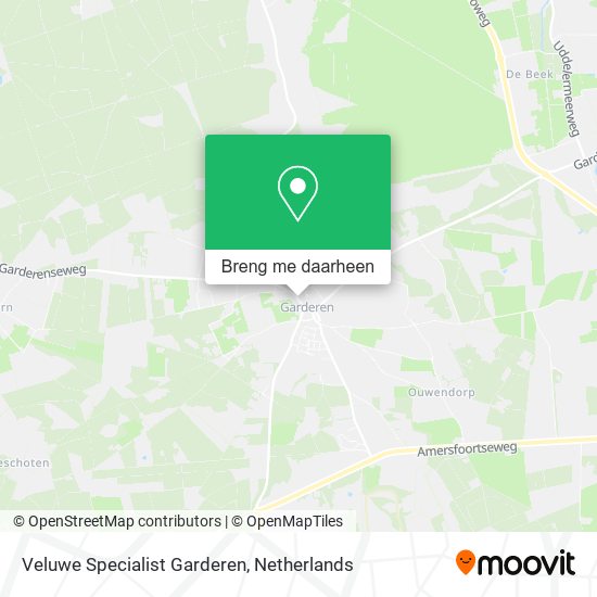 Veluwe Specialist Garderen kaart