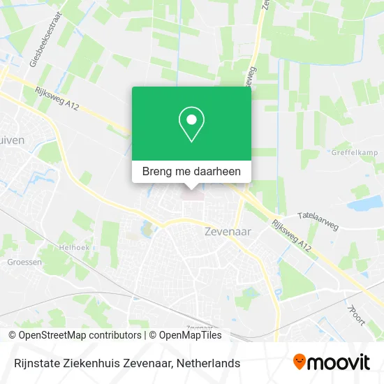 Rijnstate Ziekenhuis Zevenaar kaart