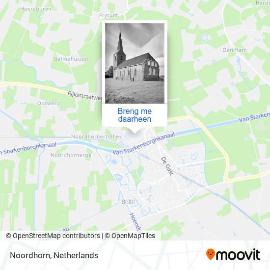 Noordhorn kaart