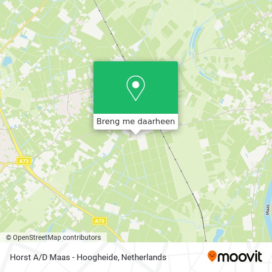 Horst A/D Maas - Hoogheide kaart