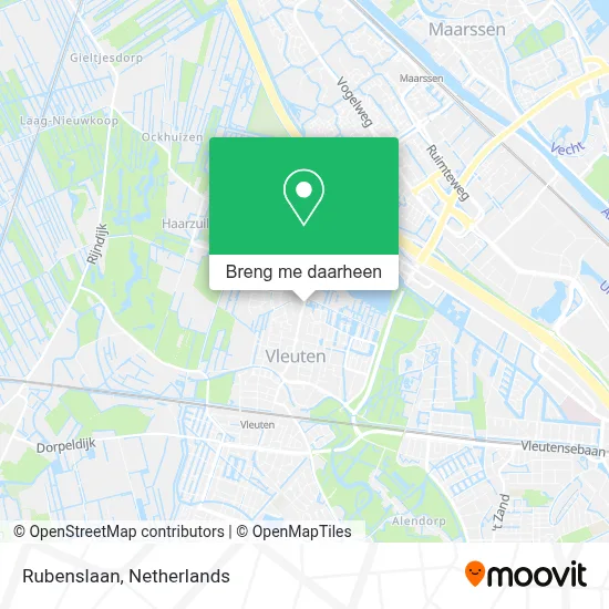 Rubenslaan kaart