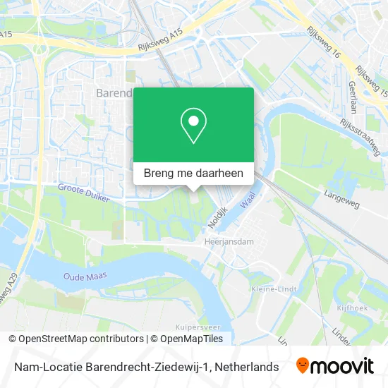 Nam-Locatie Barendrecht-Ziedewij-1 kaart