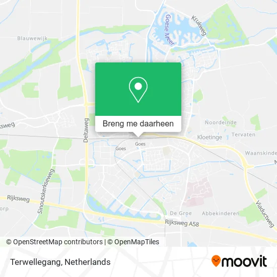 Terwellegang kaart