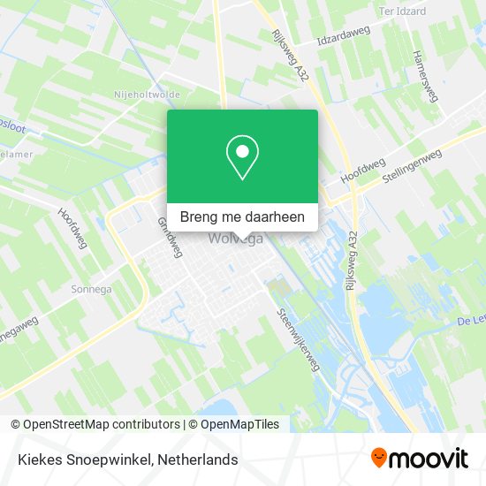 Kiekes Snoepwinkel kaart