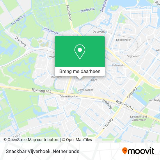 Snackbar Vijverhoek kaart