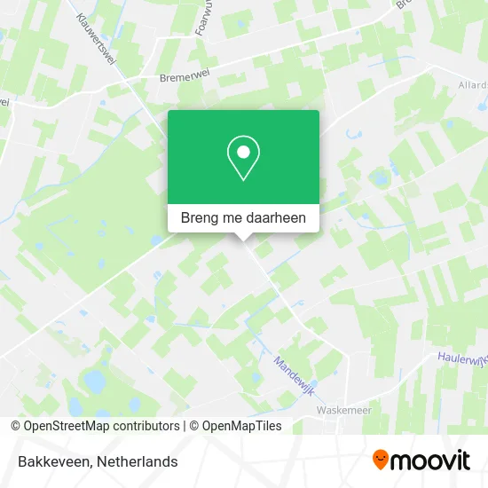 Bakkeveen kaart