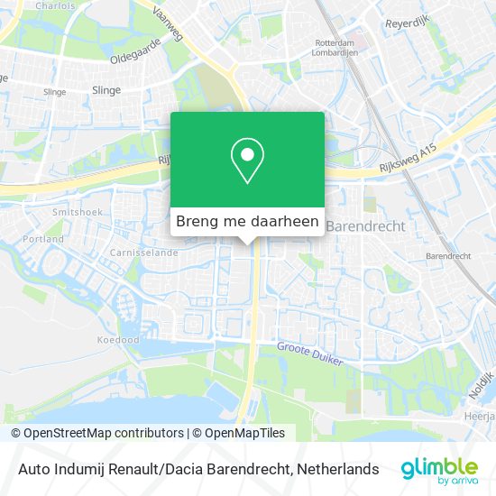 Auto Indumij Renault / Dacia Barendrecht kaart