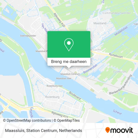 Maassluis, Station Centrum kaart