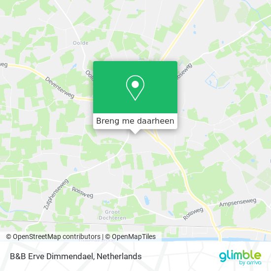 B&B Erve Dimmendael kaart