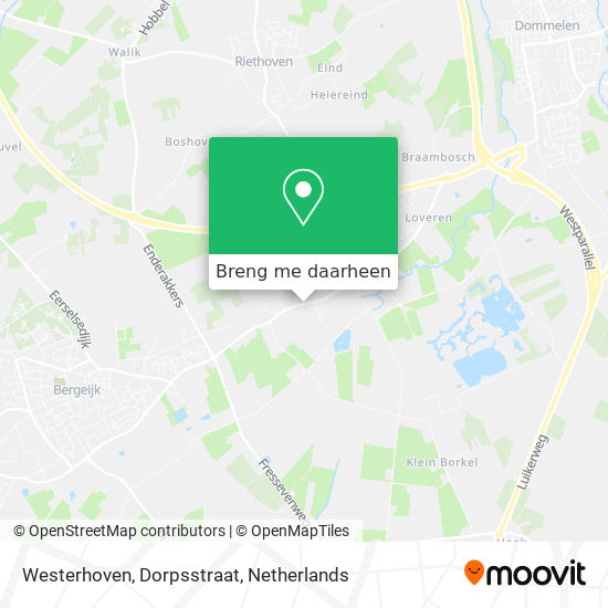 Westerhoven, Dorpsstraat kaart
