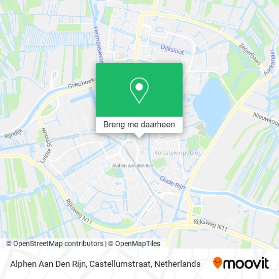 Alphen Aan Den Rijn, Castellumstraat kaart