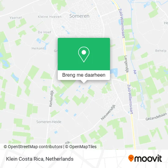 Klein Costa Rica kaart