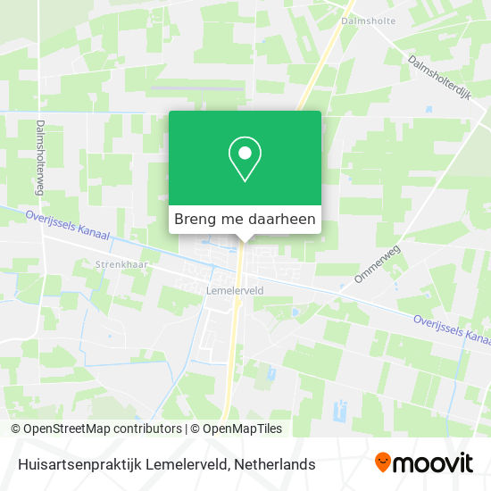 Huisartsenpraktijk Lemelerveld kaart