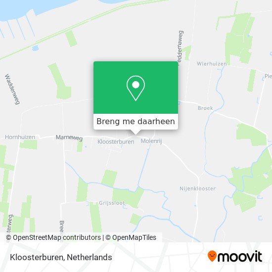 Kloosterburen kaart