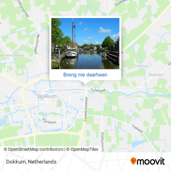Dokkum kaart