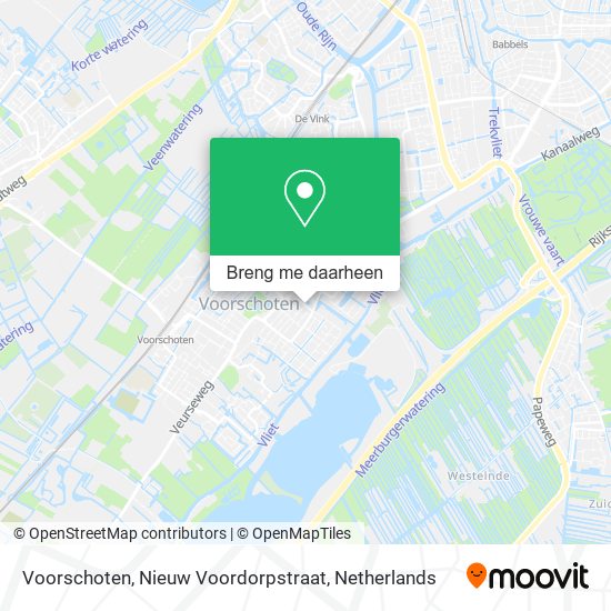 Voorschoten, Nieuw Voordorpstraat kaart