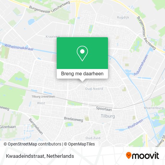 Kwaadeindstraat kaart