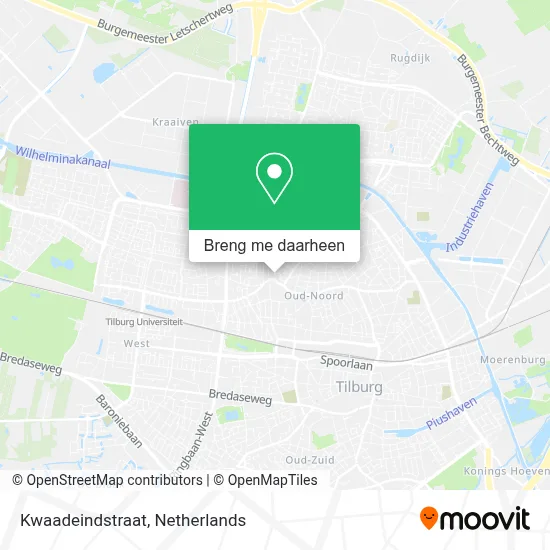 Kwaadeindstraat kaart