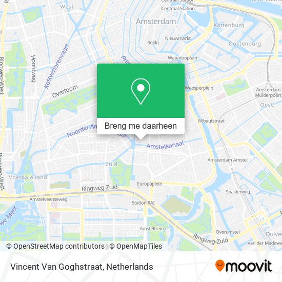 Vincent Van Goghstraat kaart