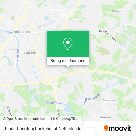 Kinderboerderij Koekendaal kaart
