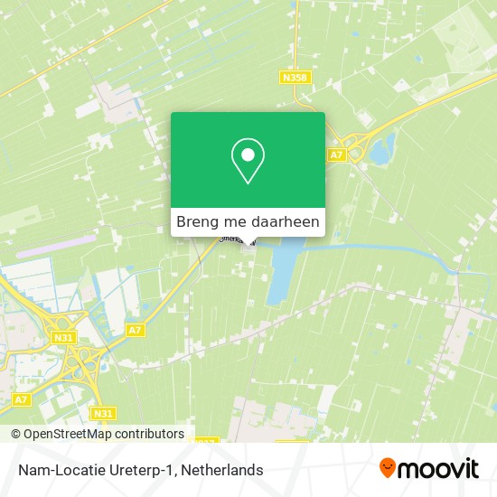 Nam-Locatie Ureterp-1 kaart