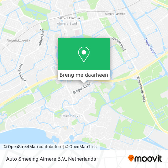 Auto Smeeing Almere B.V. kaart