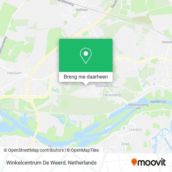 Winkelcentrum De Weerd kaart