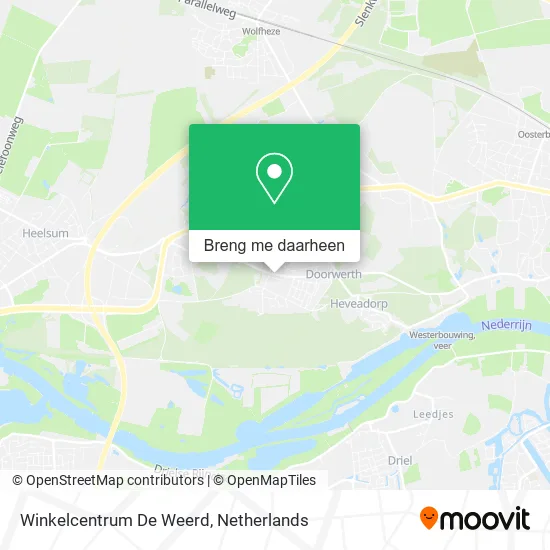 Winkelcentrum De Weerd kaart