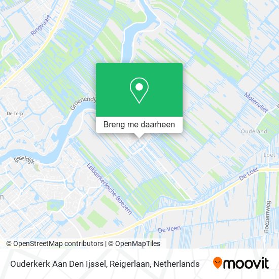 Ouderkerk Aan Den Ijssel, Reigerlaan kaart