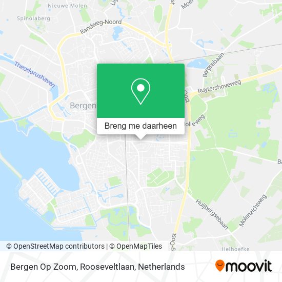 Bergen Op Zoom, Rooseveltlaan kaart