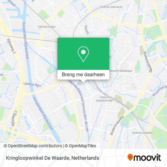 Kringloopwinkel De Waarde kaart