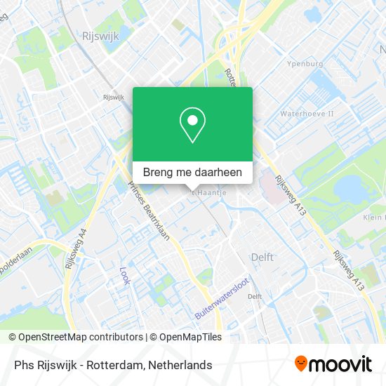 Phs Rijswijk - Rotterdam kaart