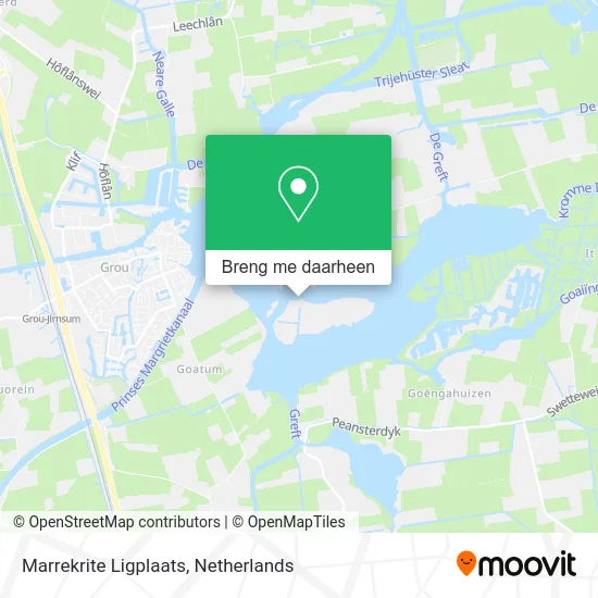 Marrekrite Ligplaats kaart
