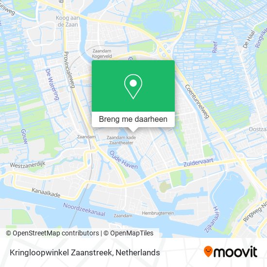 Kringloopwinkel Zaanstreek kaart