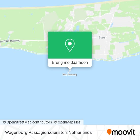 Wagenborg Passagiersdiensten kaart
