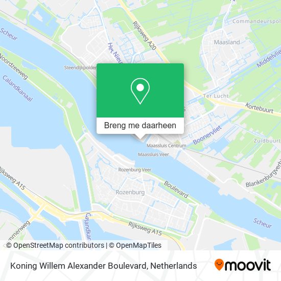 Koning Willem Alexander Boulevard kaart