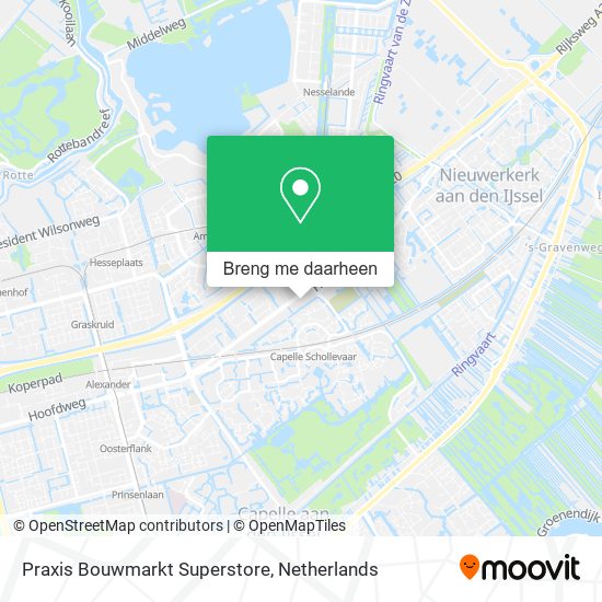 Praxis Bouwmarkt Superstore kaart