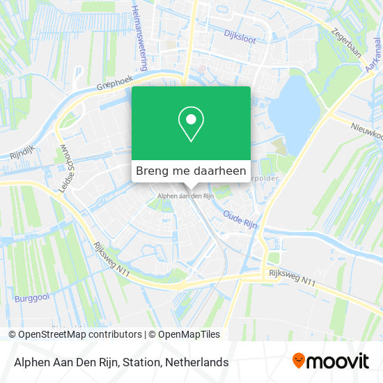 Alphen Aan Den Rijn, Station kaart