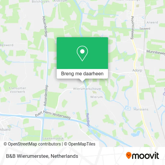 B&B Wierumerstee kaart