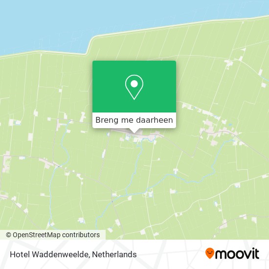 Hotel Waddenweelde kaart